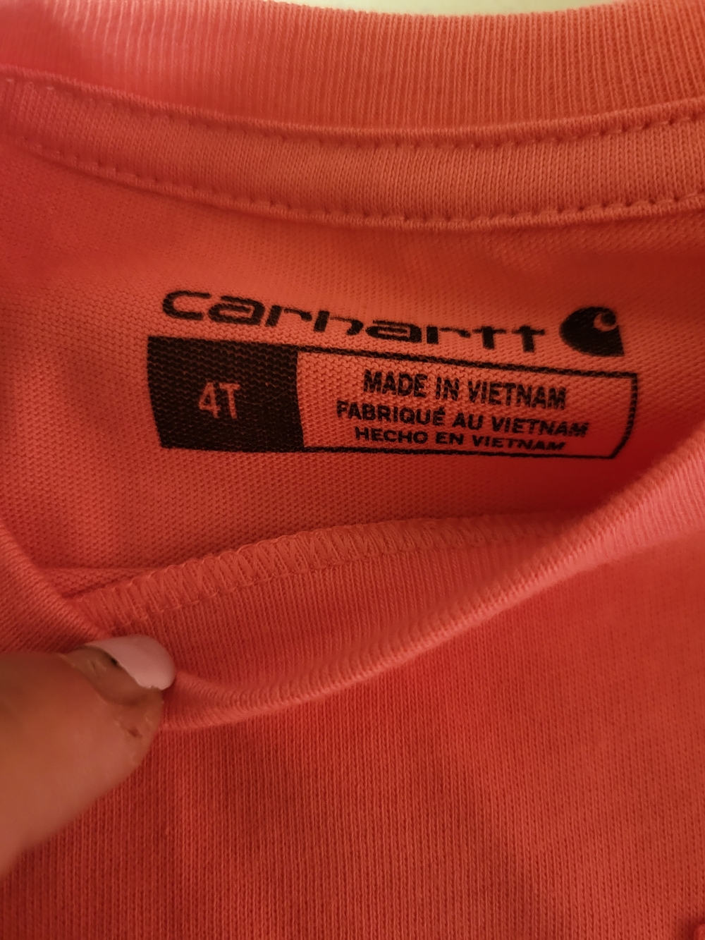 Carhartt Kids' Pocket T-Shirt - Black & Pink - Picture 5 of 5